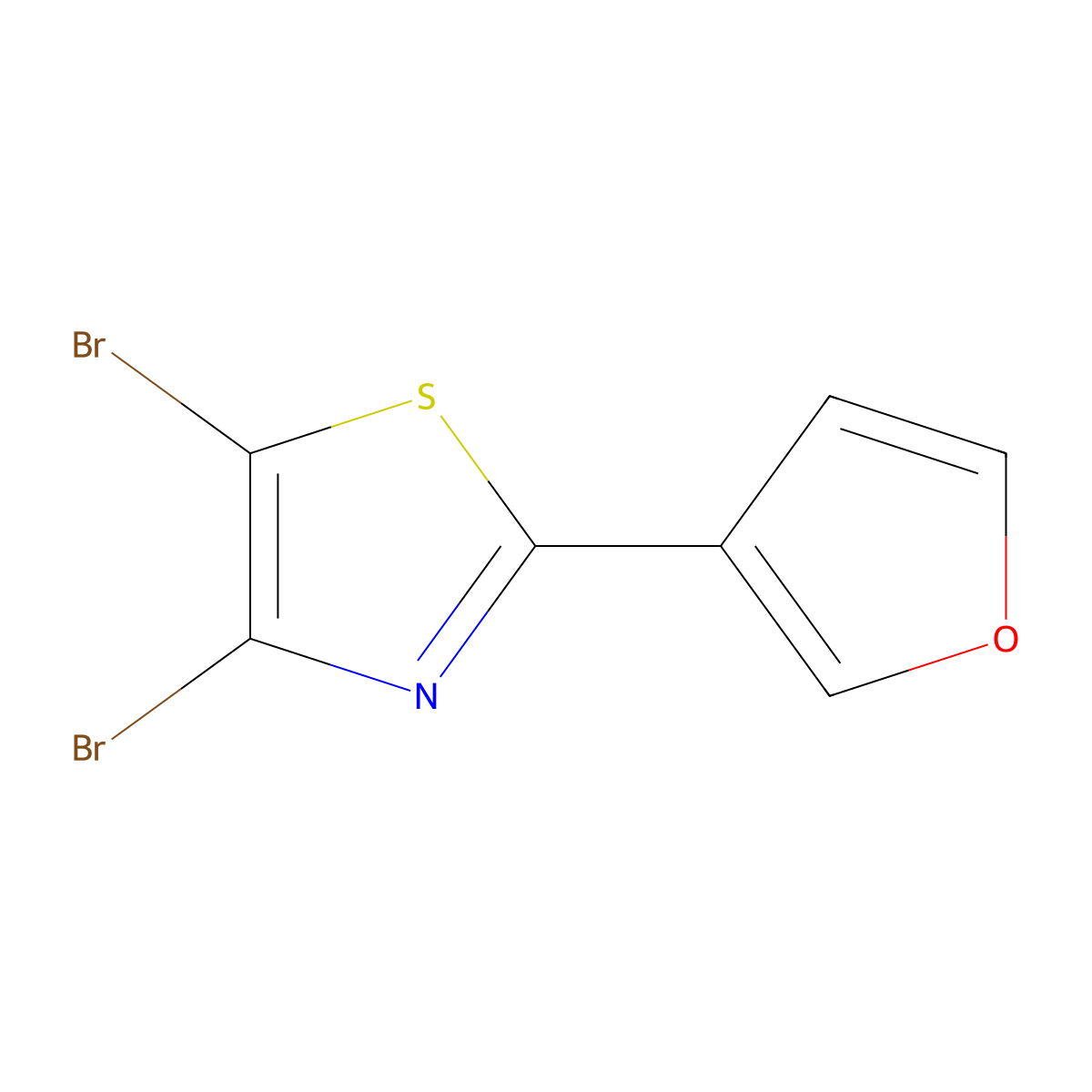 4,5-Dibromo-2-(3-furyl)thiazole molecular structure, CAS 1314353-93-9