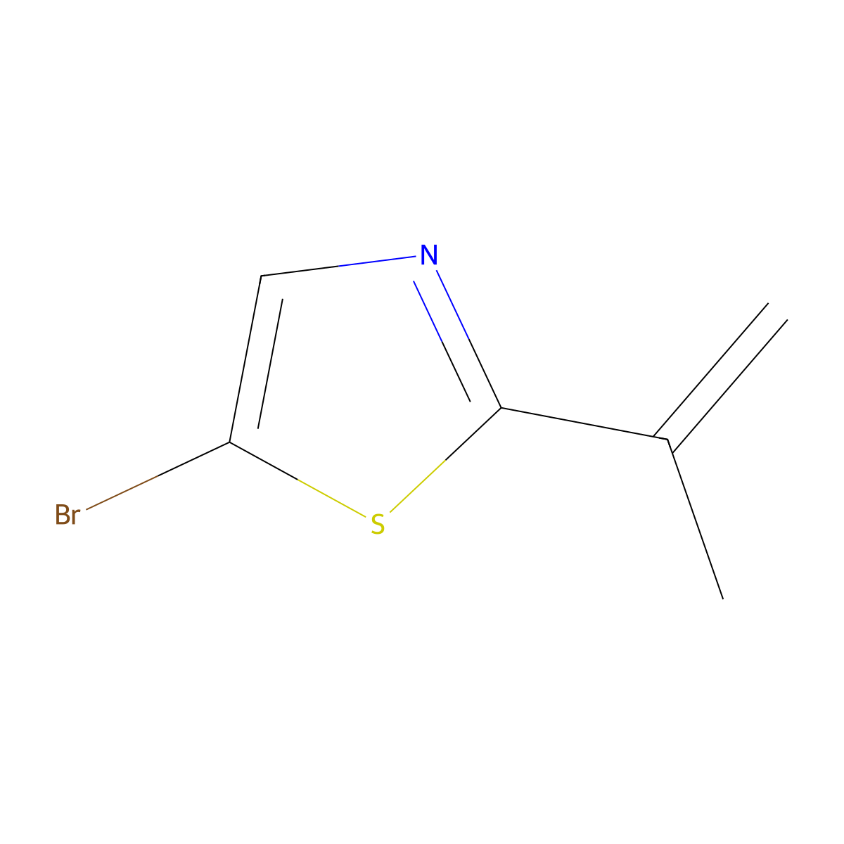 5-Bromo2-(iso-propenyl)thiazole molecular structure, CAS 1314354-02-3