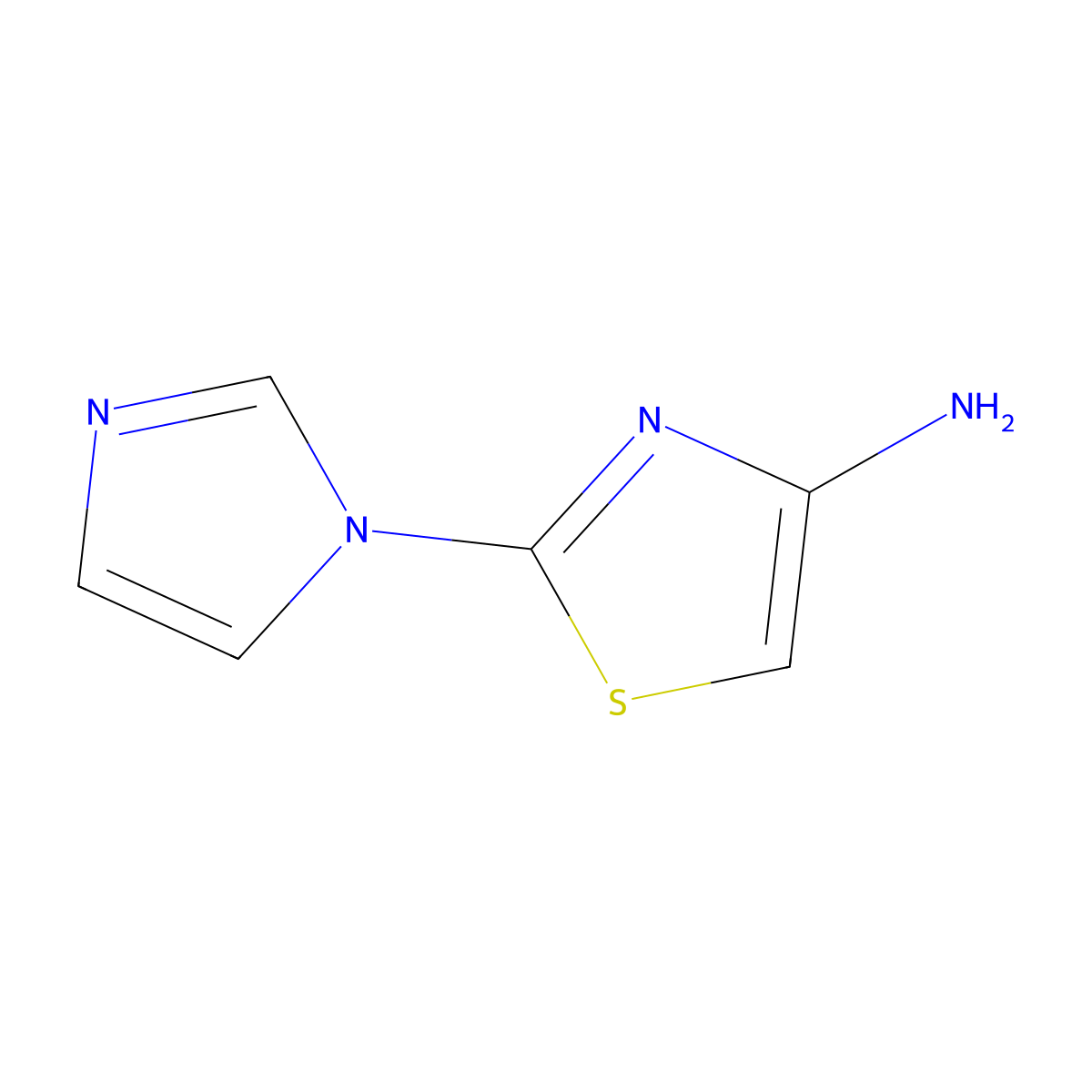 4-Amino-2-(imidazol-1-yl)thiazole molecular structure, CAS 1314354-26-1