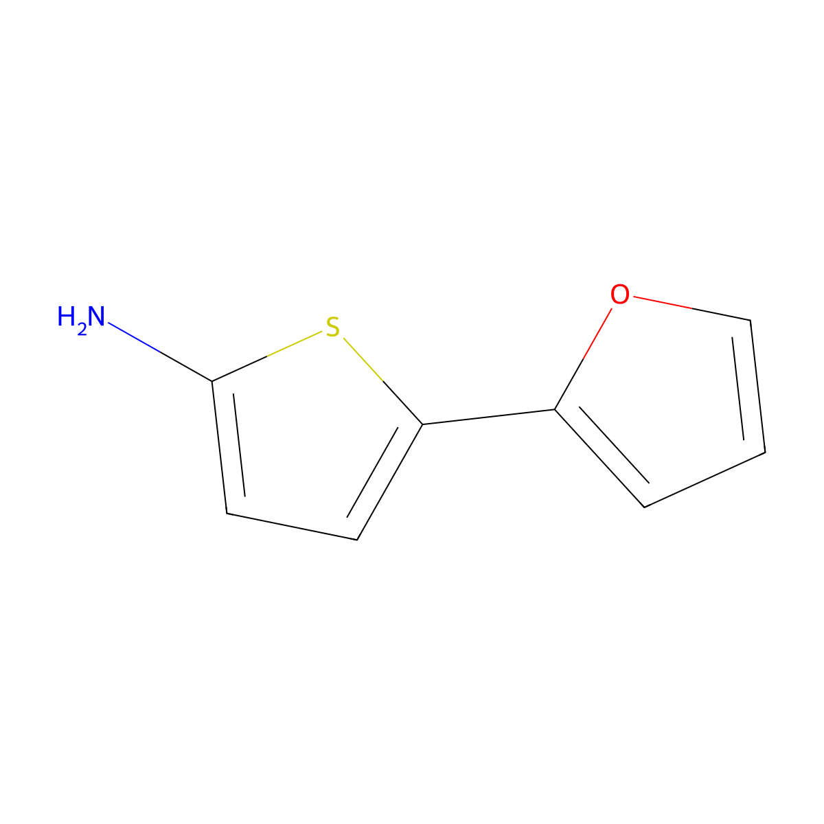 5-(Furan-2-yl)thiophen-2-amine molecular structure, CAS 1314354-28-3
