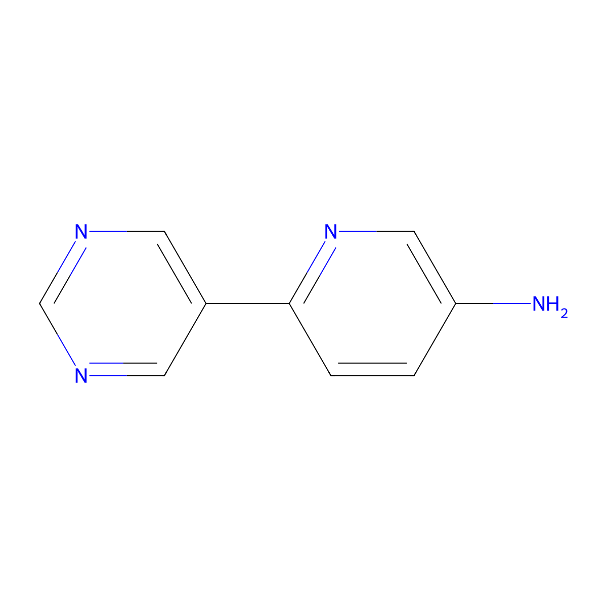 6-(Pyrimidin-5-YL)pyridin-3-amine molecular structure, CAS 1314354-31-8