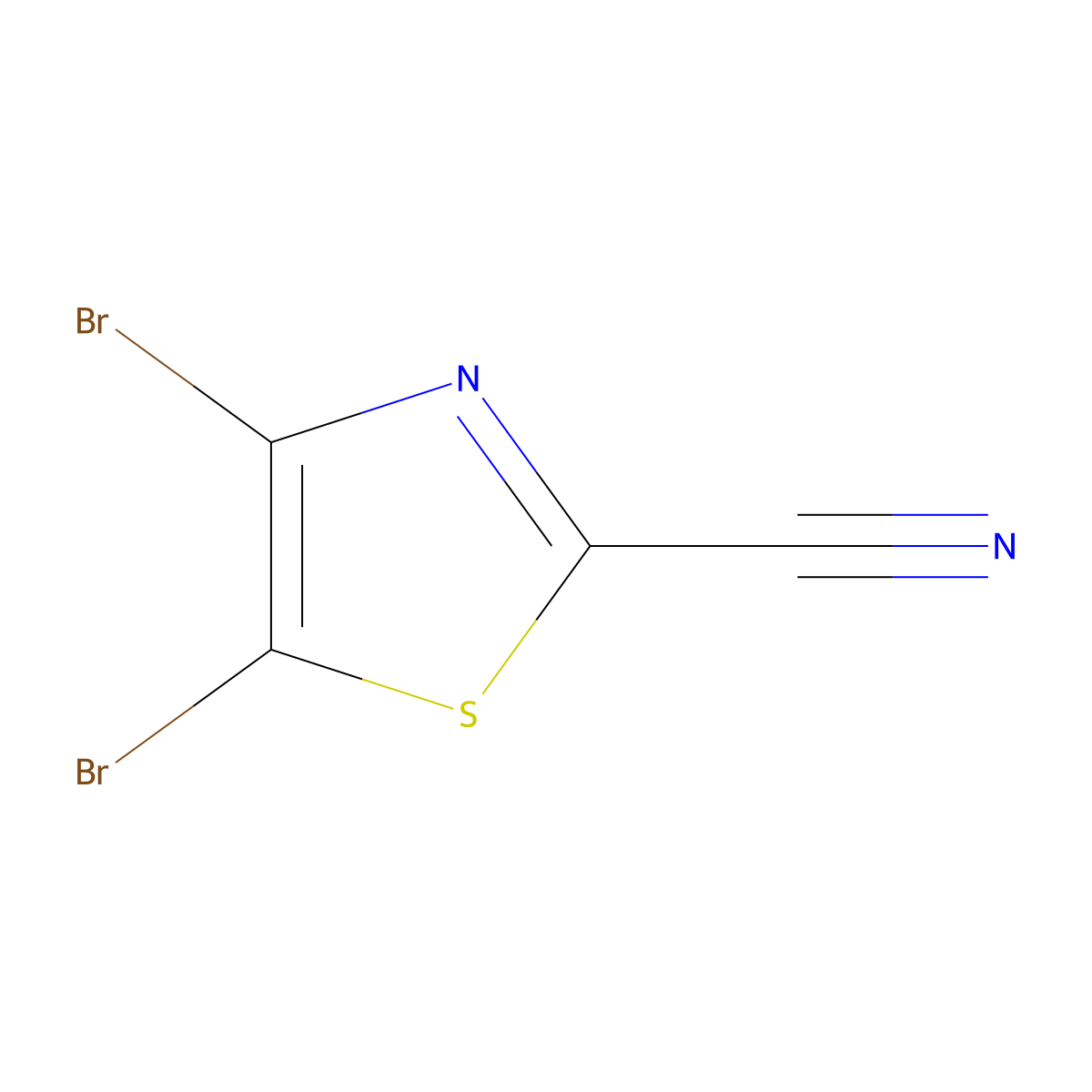 4,5-Dibromo-2-cyanothiazole molecular structure, CAS 1314354-41-0