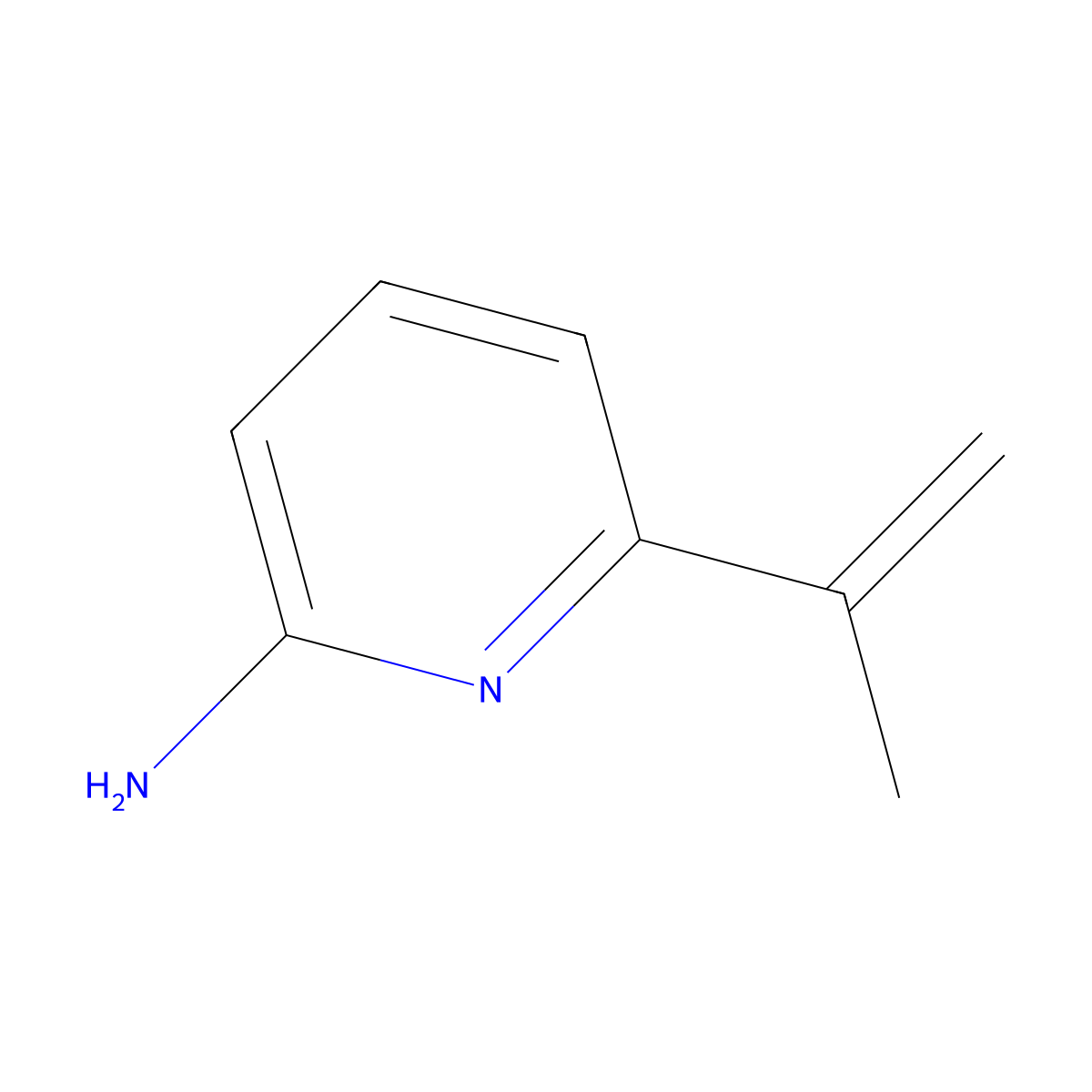 2-Amino-6-(iso-propenyl)pyridine molecular structure, CAS 1314354-54-5
