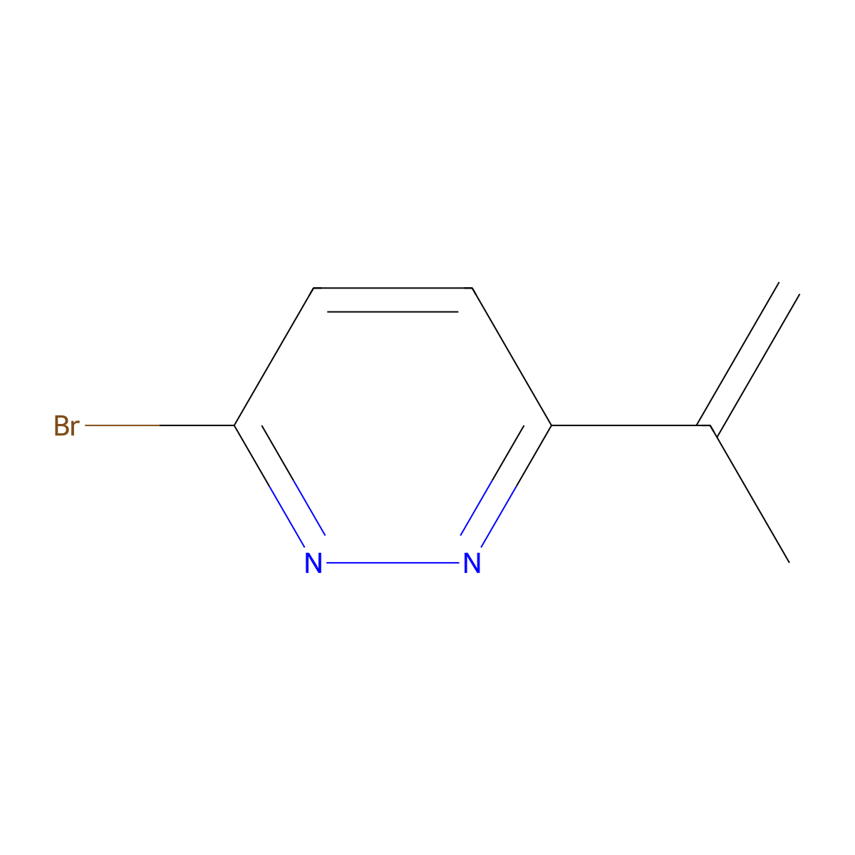 3-Bromo-6-(iso-propenyl)pyridazine molecular structure, CAS 1314354-56-7