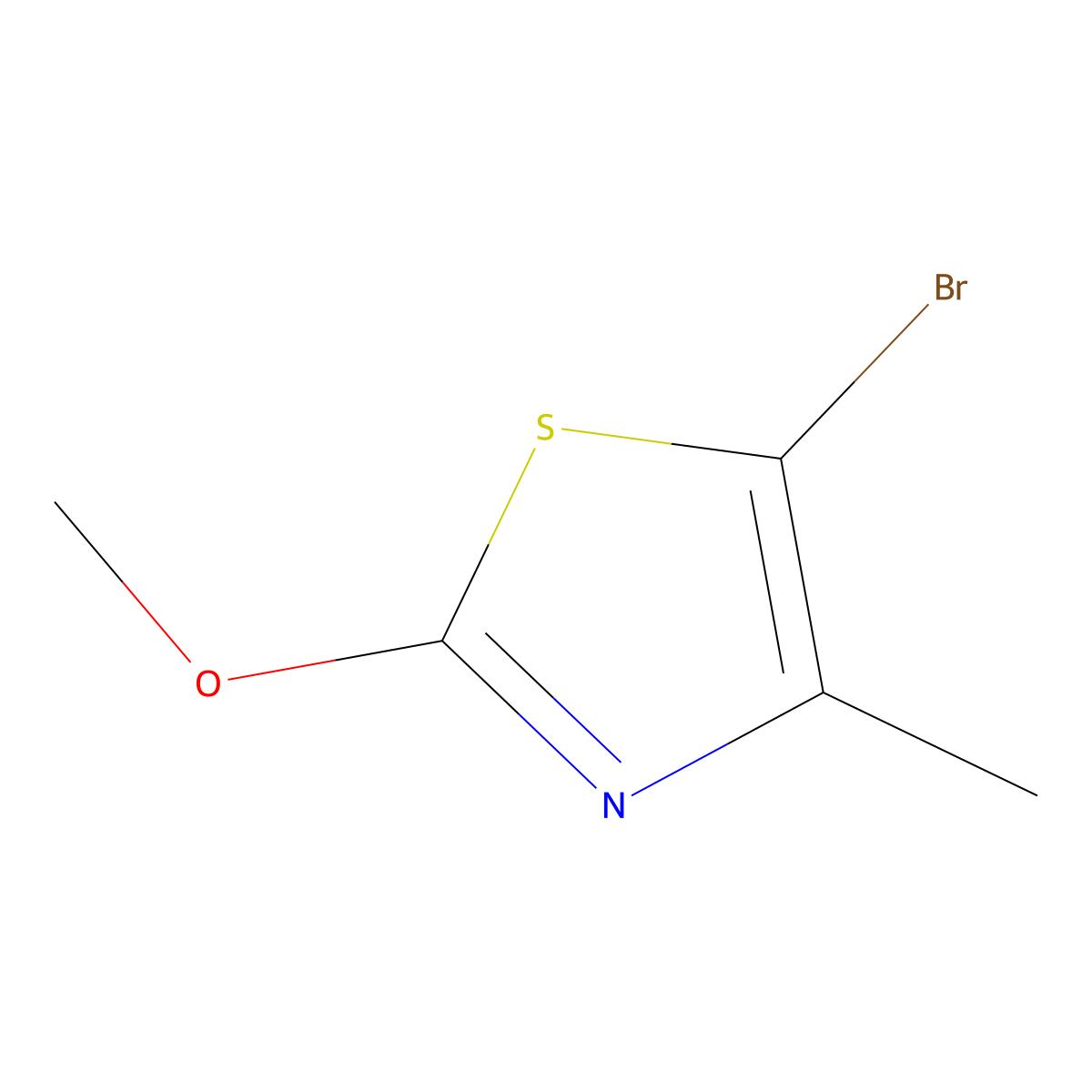 5-Bromo-2-methoxy-4-methylthiazole molecular structure, CAS 1314354-69-2