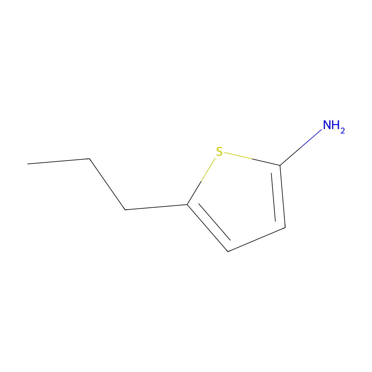 5-Propylthiophen-2-amine molecular structure, CAS 1314355-08-2