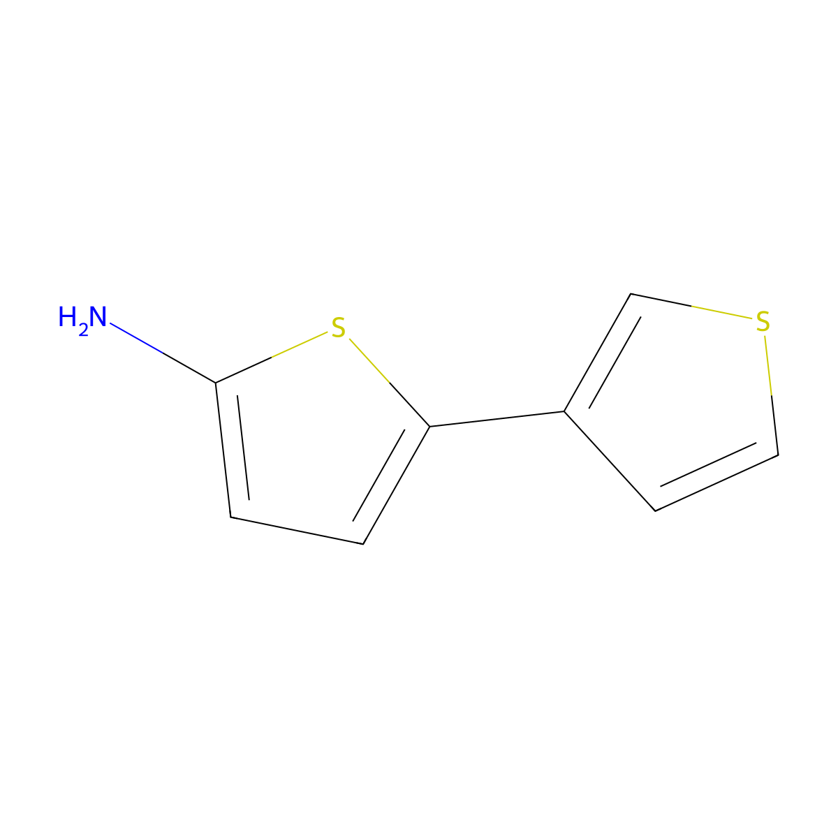 2-Amino-5-(3-thienyl)thiophene molecular structure, CAS 1314355-11-7