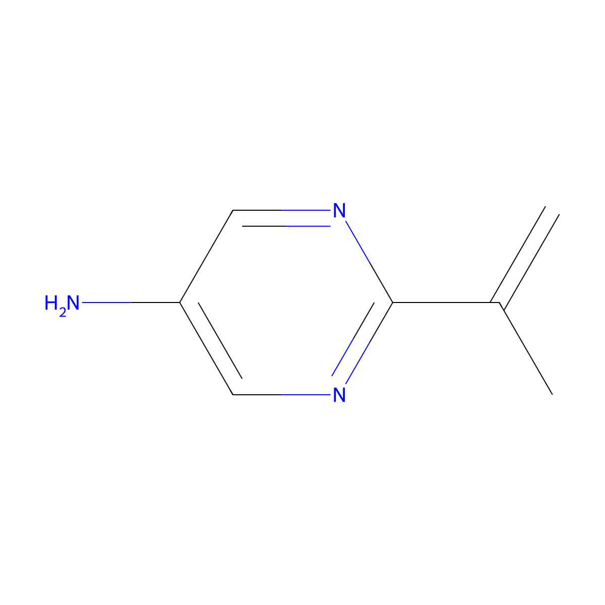 5-Amino-2-(iso-propenyl)pyrimidine molecular structure, CAS 1314355-14-0