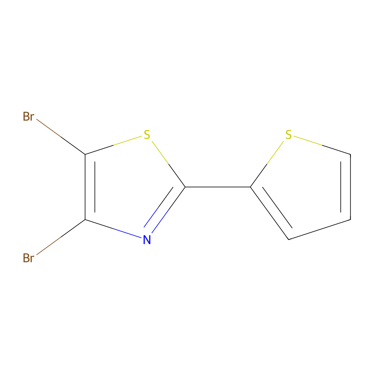 4,5-Dibromo-2-(2-thienyl)thiazole molecular structure, CAS 1314355-28-6