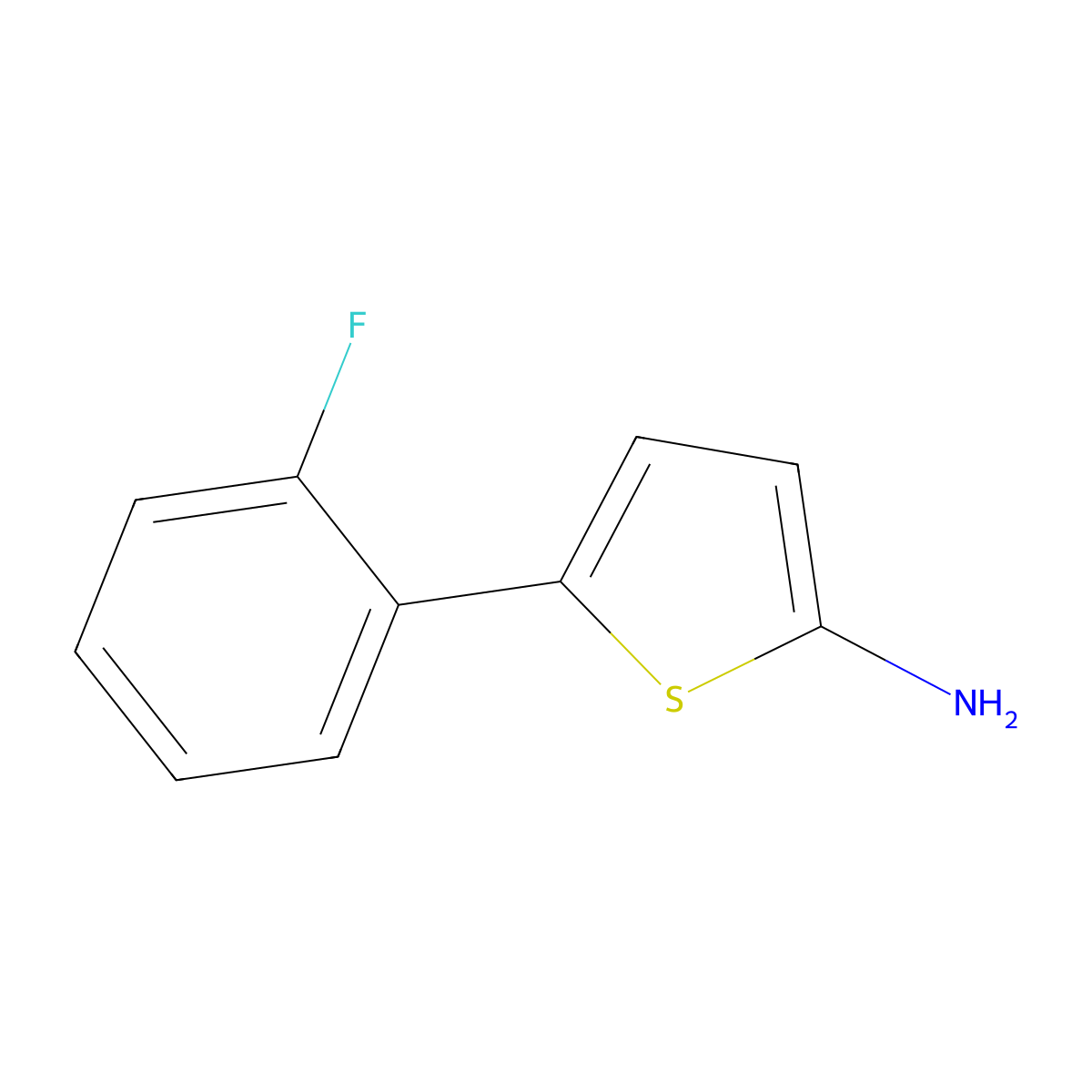 5-(2-Fluorophenyl)thiophen-2-amine molecular structure, CAS 1314355-54-8