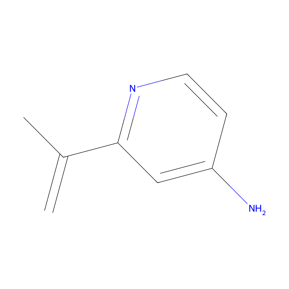 4-Amino-2-(iso-propenyl)pyridine molecular structure, CAS 1314355-59-3