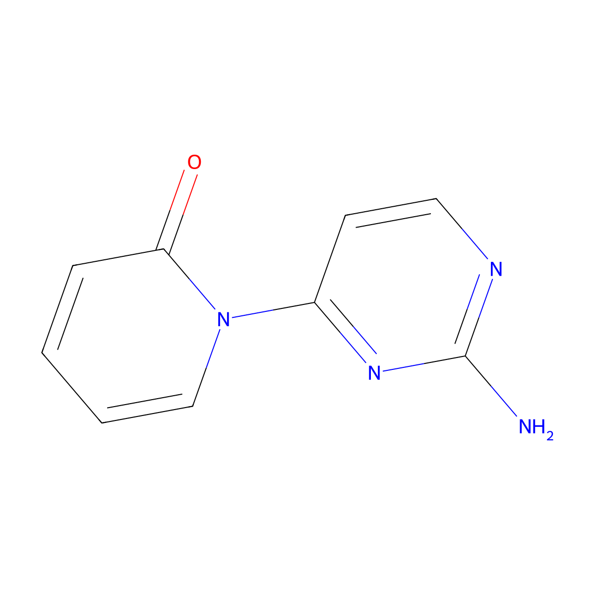 2-Amino-4-(1H-pyridin-2-one)pyrimidine molecular structure, CAS 1314355-77-5