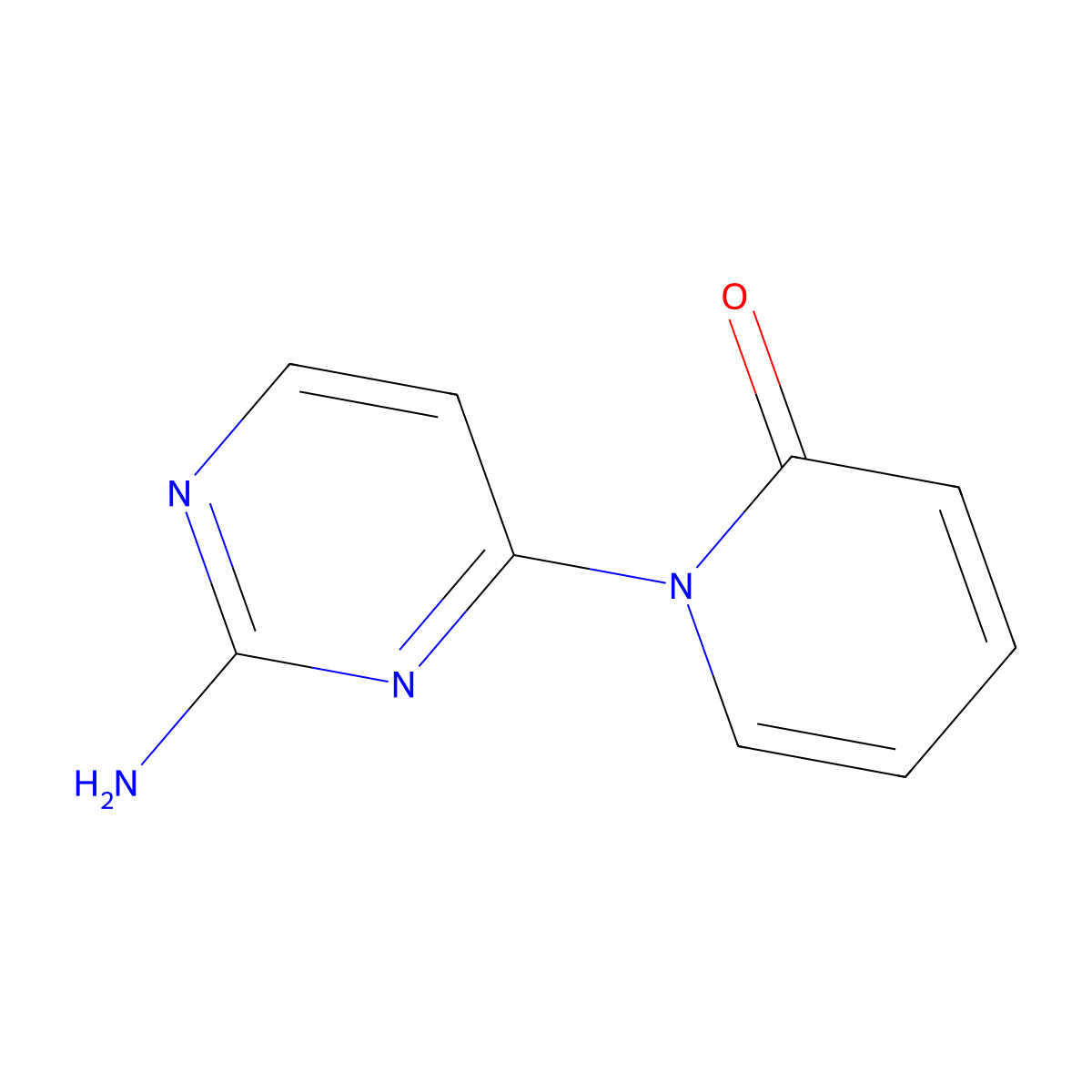 2-Amino-4-(1H-pyridin-2-one)pyrimidine molecular structure, CAS 1314355-77-5