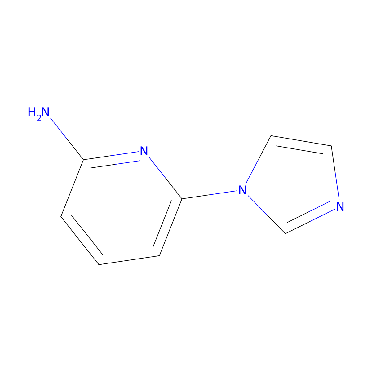 6-(1H-Imidazol-1-yl)pyridin-2-amine molecular structure, CAS 1314355-97-9