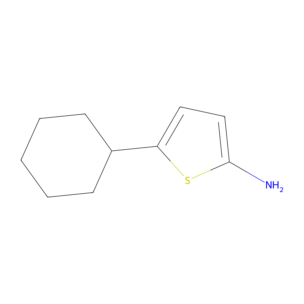 5-Cyclohexylthiophen-2-amine molecular structure, CAS 1314355-98-0