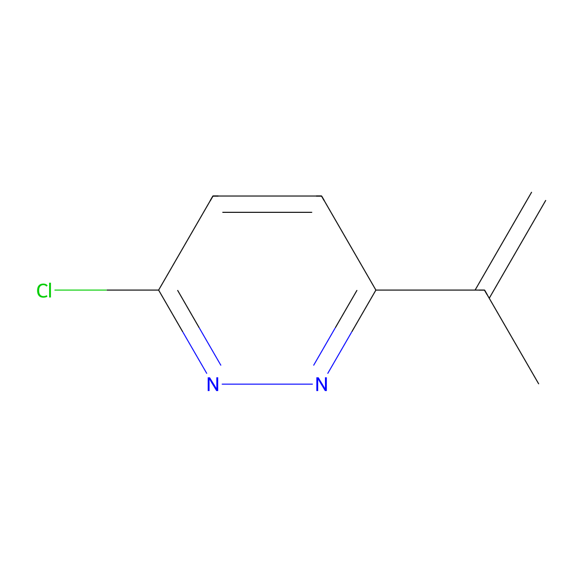 3-Chloro-6-(iso-propenyl)pyridazine molecular structure, CAS 1314356-00-7