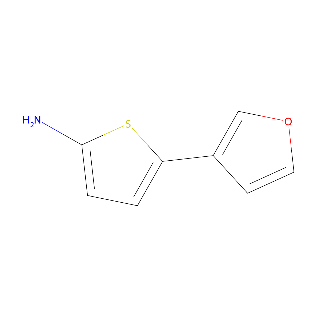 2-Amino-5-(3-furyl)thiophene molecular structure, CAS 1314356-01-8