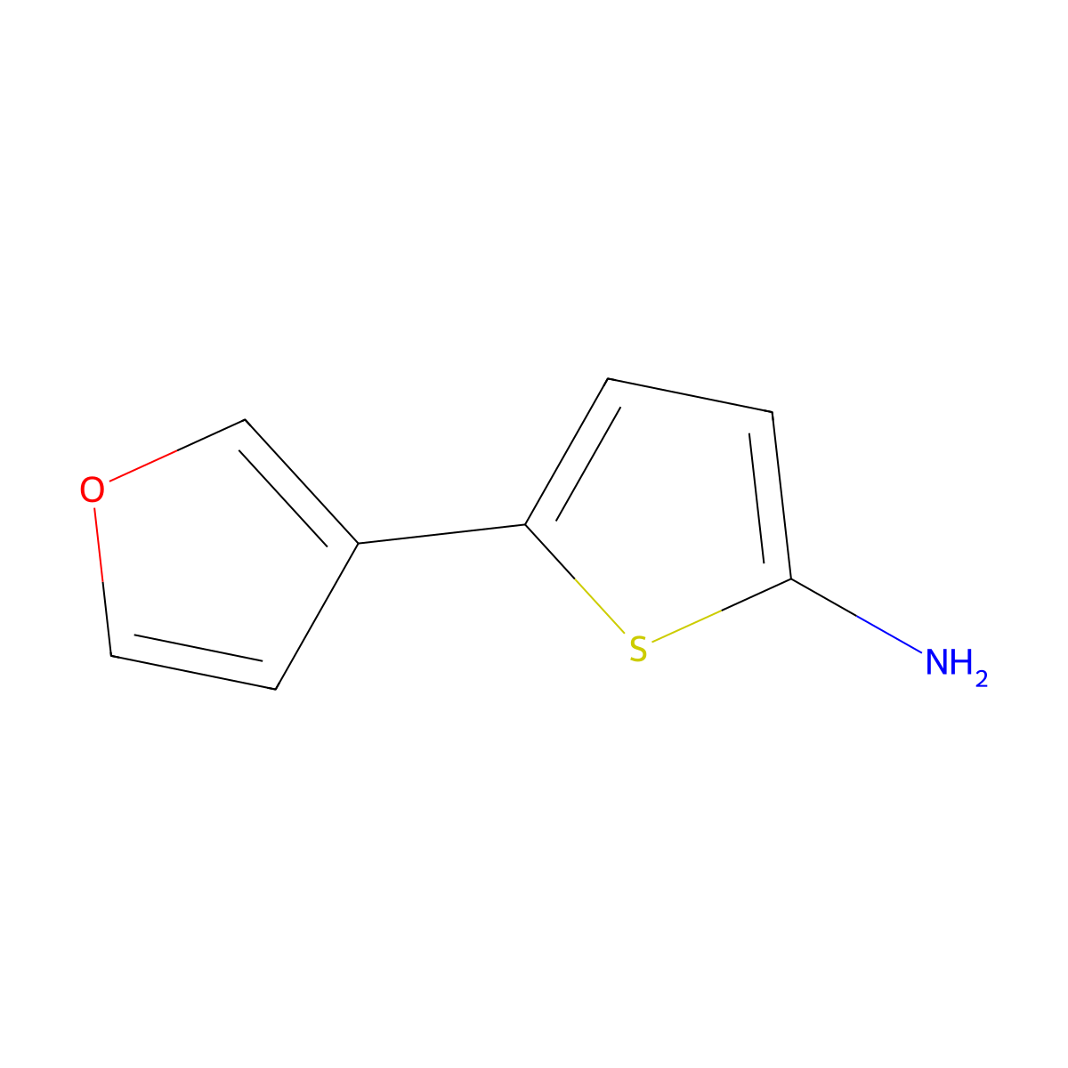 2-Amino-5-(3-furyl)thiophene molecular structure, CAS 1314356-01-8
