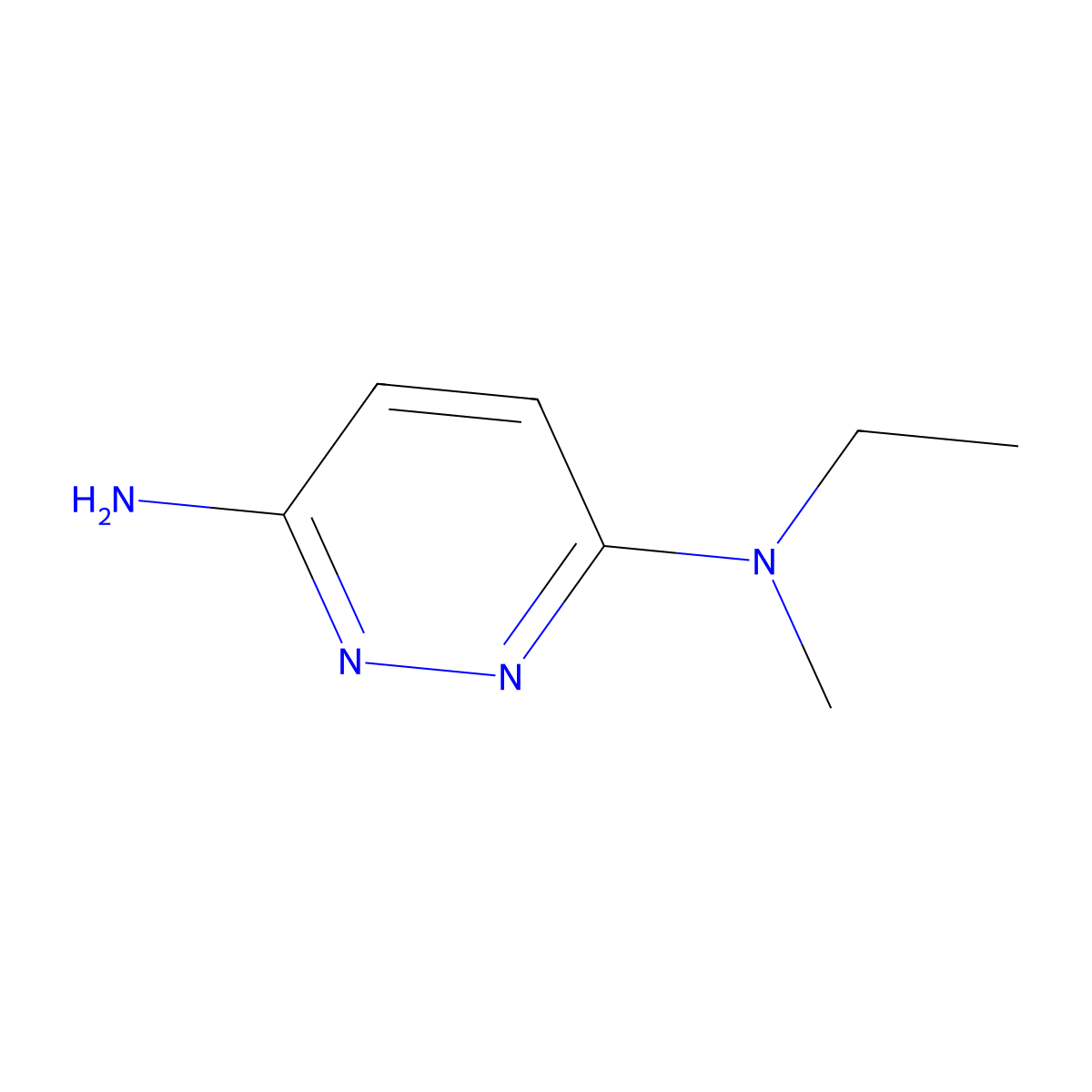 3-Amino-6-(methylethylamino)pyridazine molecular structure, CAS 1314356-13-2