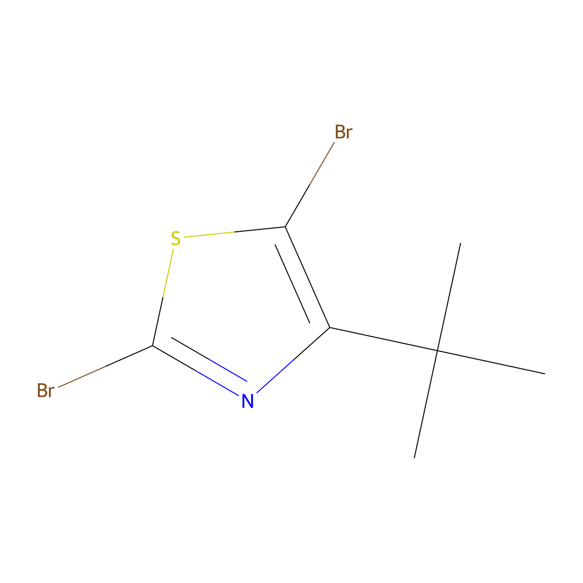 2,5-Dibromo-4-tert-butyl-1,3-thiazole molecular structure, CAS 1314356-24-5