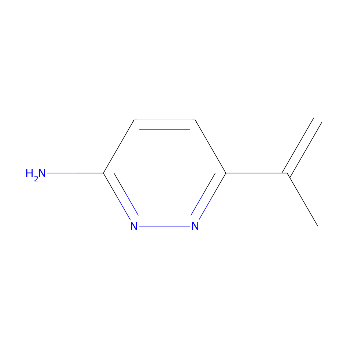 3-Amino-6-(iso-propenyl)pyridazine molecular structure, CAS 1314356-34-7