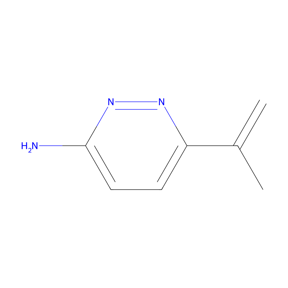 3-Amino-6-(iso-propenyl)pyridazine molecular structure, CAS 1314356-34-7