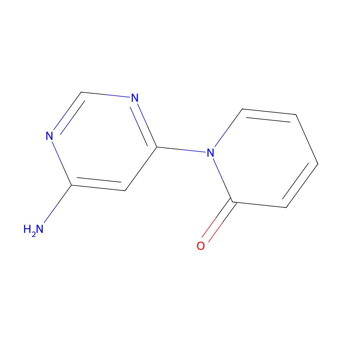 4-Amino-6-(1H-pyridin-2-one)pyrimidine molecular structure, CAS 1314356-39-2