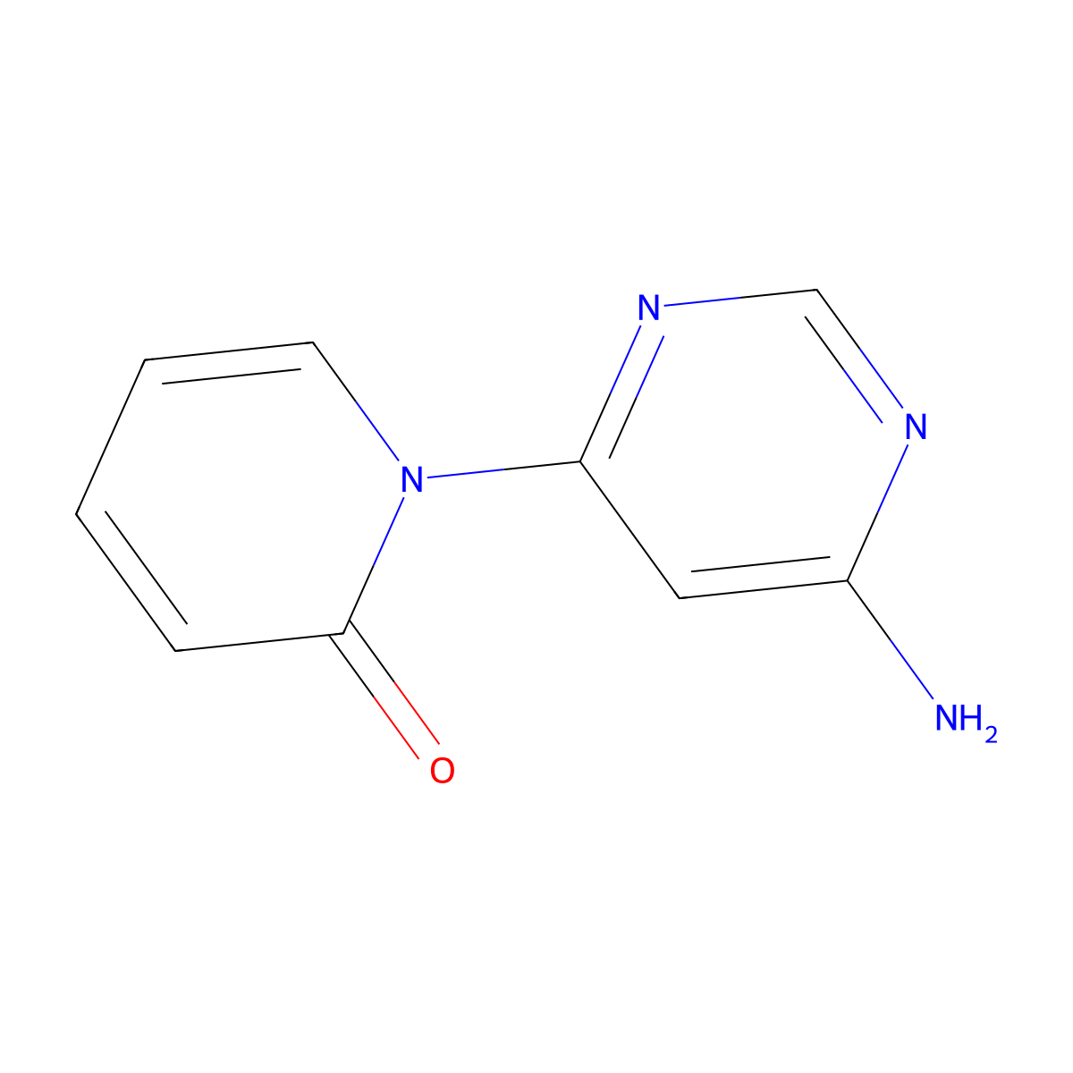 4-Amino-6-(1H-pyridin-2-one)pyrimidine molecular structure, CAS 1314356-39-2