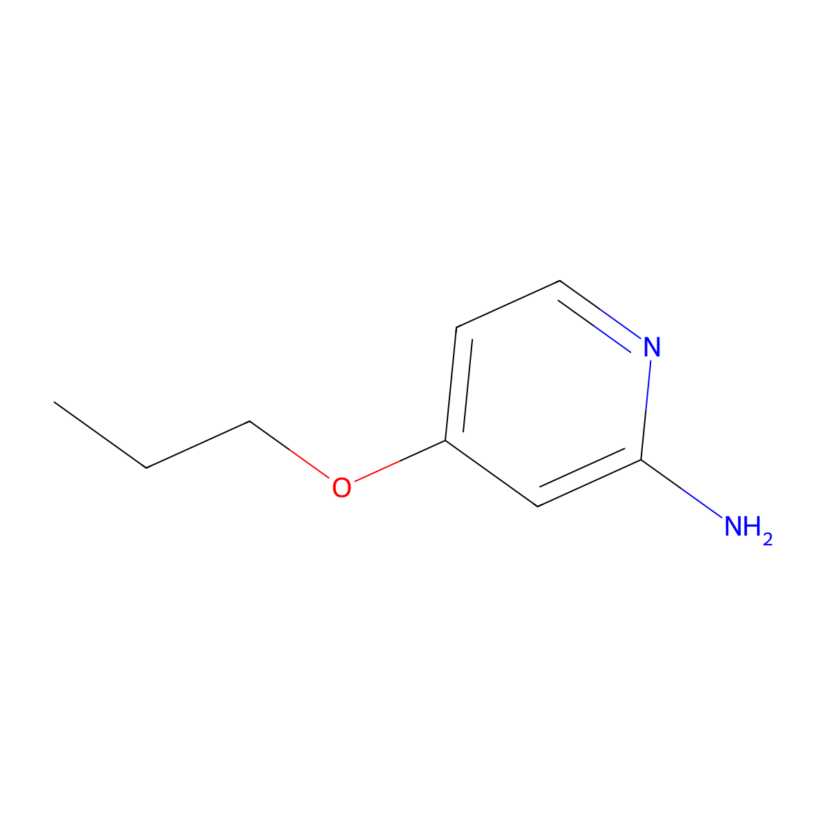 4-Propoxypyridin-2-amine molecular structure, CAS 1314356-57-4
