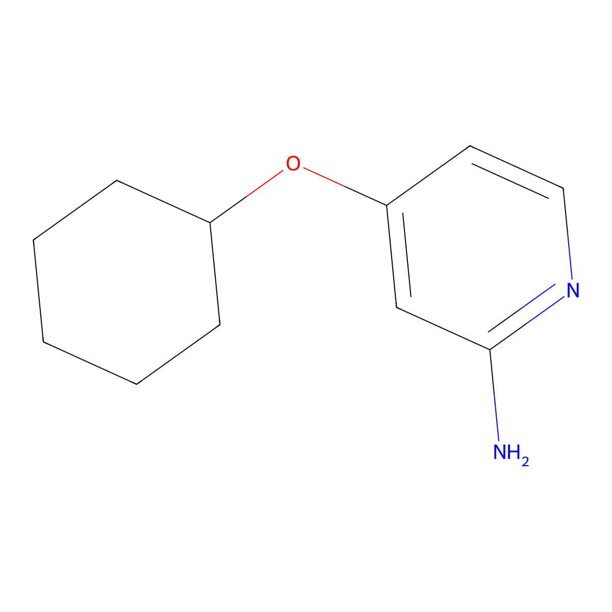 4-(Cyclohexyloxy)pyridin-2-amine molecular structure, CAS 1314356-58-5