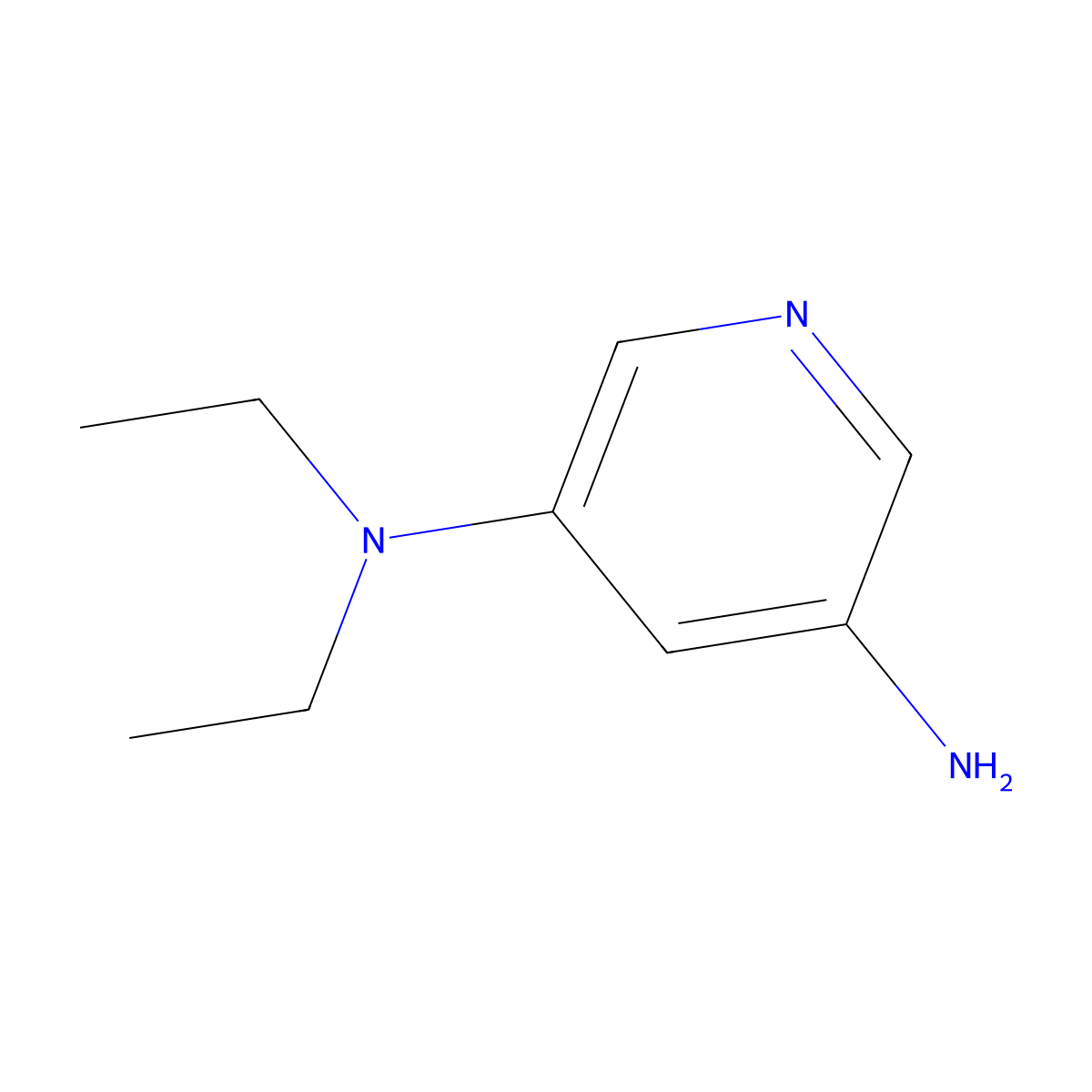 3-Amino-5-(diethylamino)pyridine molecular structure, CAS 1314356-89-2