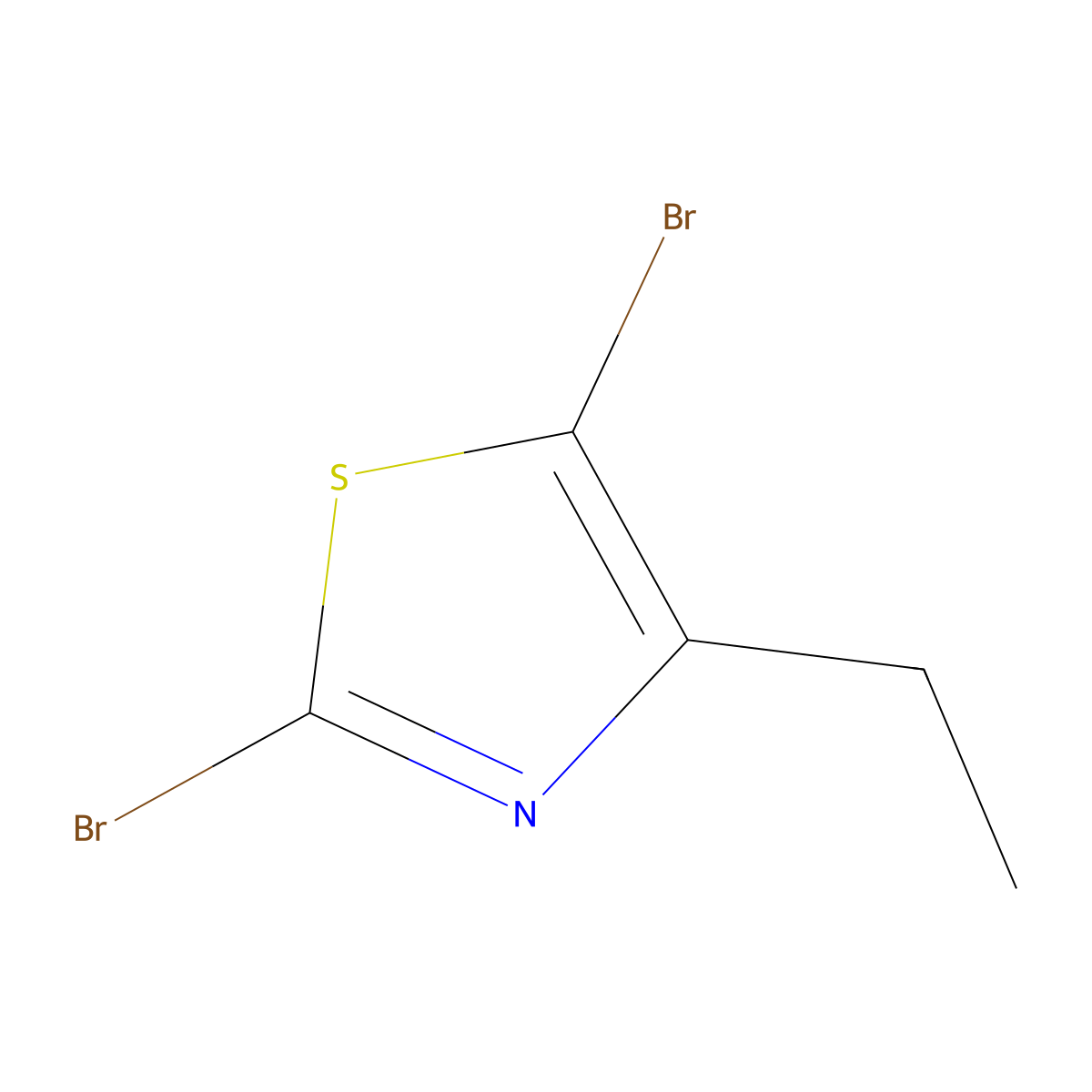 2,5-Dibromo-4-ethyl-1,3-thiazole molecular structure, CAS 1314357-16-8