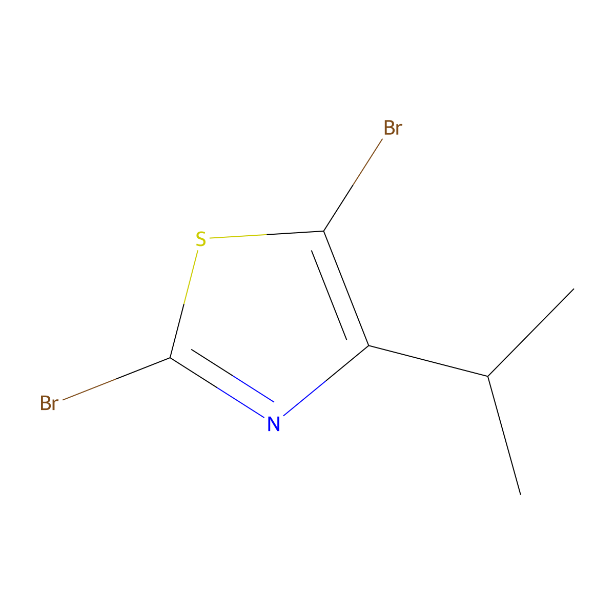 Thiazole, 2,5-dibromo-4-(1-methylethyl)- molecular structure, CAS 1314357-17-9