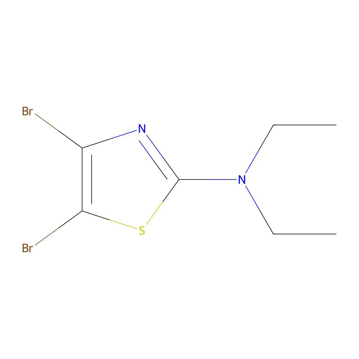 4,5-Dibromo-2-(diethylamino)thiazole molecular structure, CAS 1314357-19-1