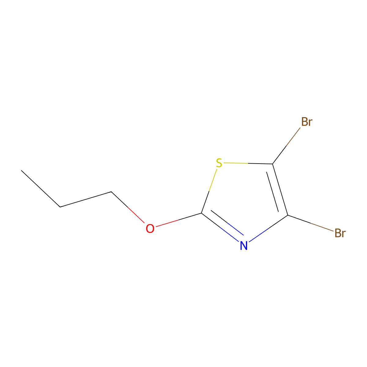 4,5-Dibromo-2-(n-propoxy)thiazole molecular structure, CAS 1314357-20-4
