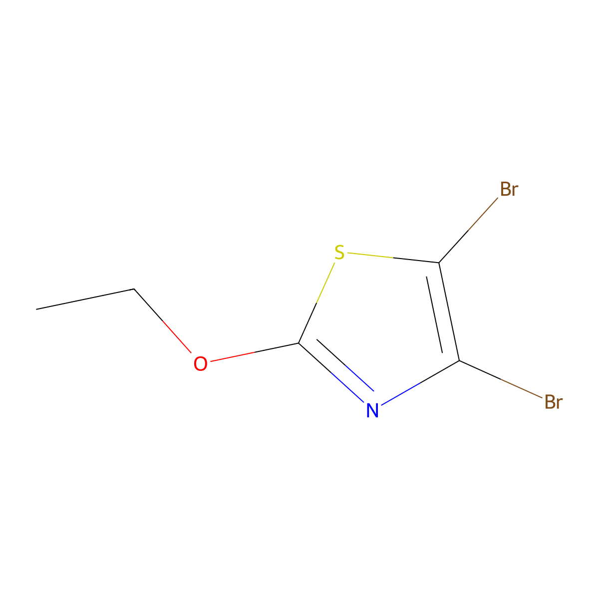 4,5-Dibromo-2-(ethoxy)thiazole molecular structure, CAS 1314357-21-5