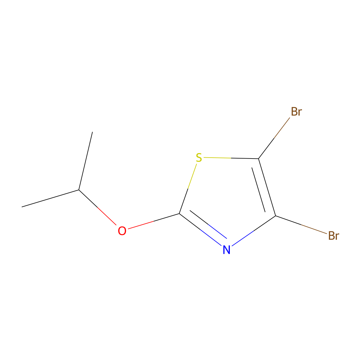 4,5-Dibromo-2-(iso-propoxy)thiazole molecular structure, CAS 1314357-22-6
