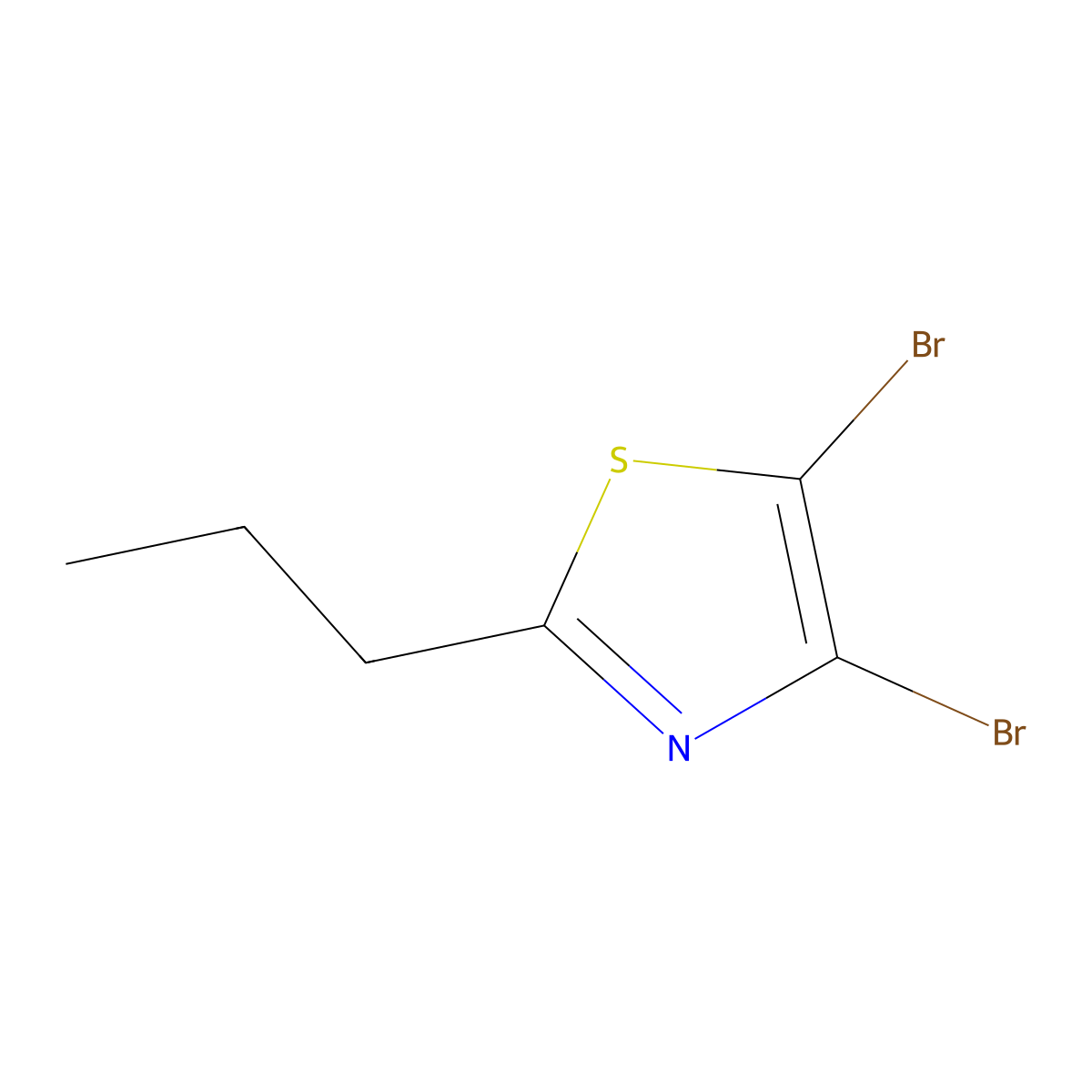 4,5-Dibromo-2-(n-propyl)thiazole molecular structure, CAS 1314357-29-3