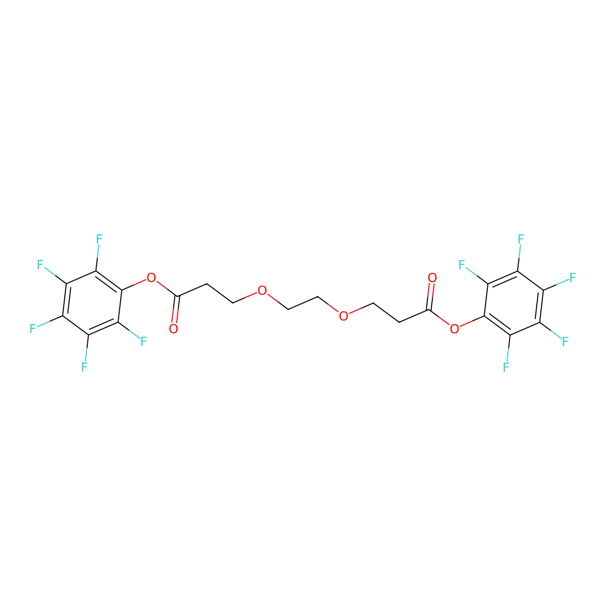 Bis-PEG2-PFP ester molecular structure, CAS 1314378-18-1
