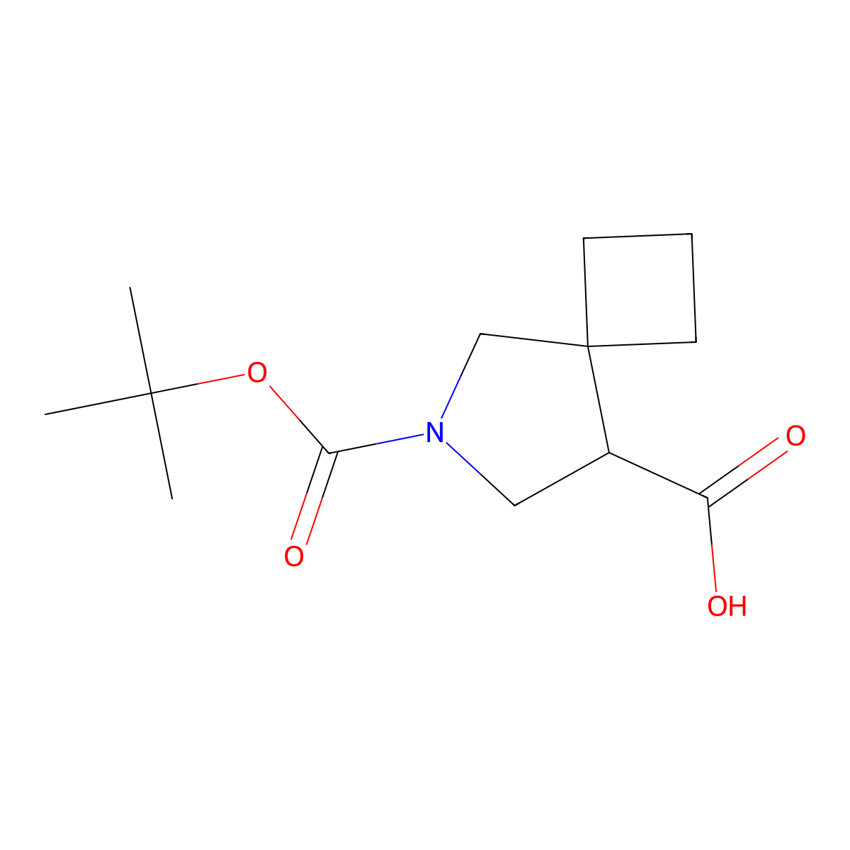 6-[(Tert-butoxy)carbonyl]-6-azaspiro[3.4]octane-8-carboxylic acid molecular structure, CAS 1314388-77-6
