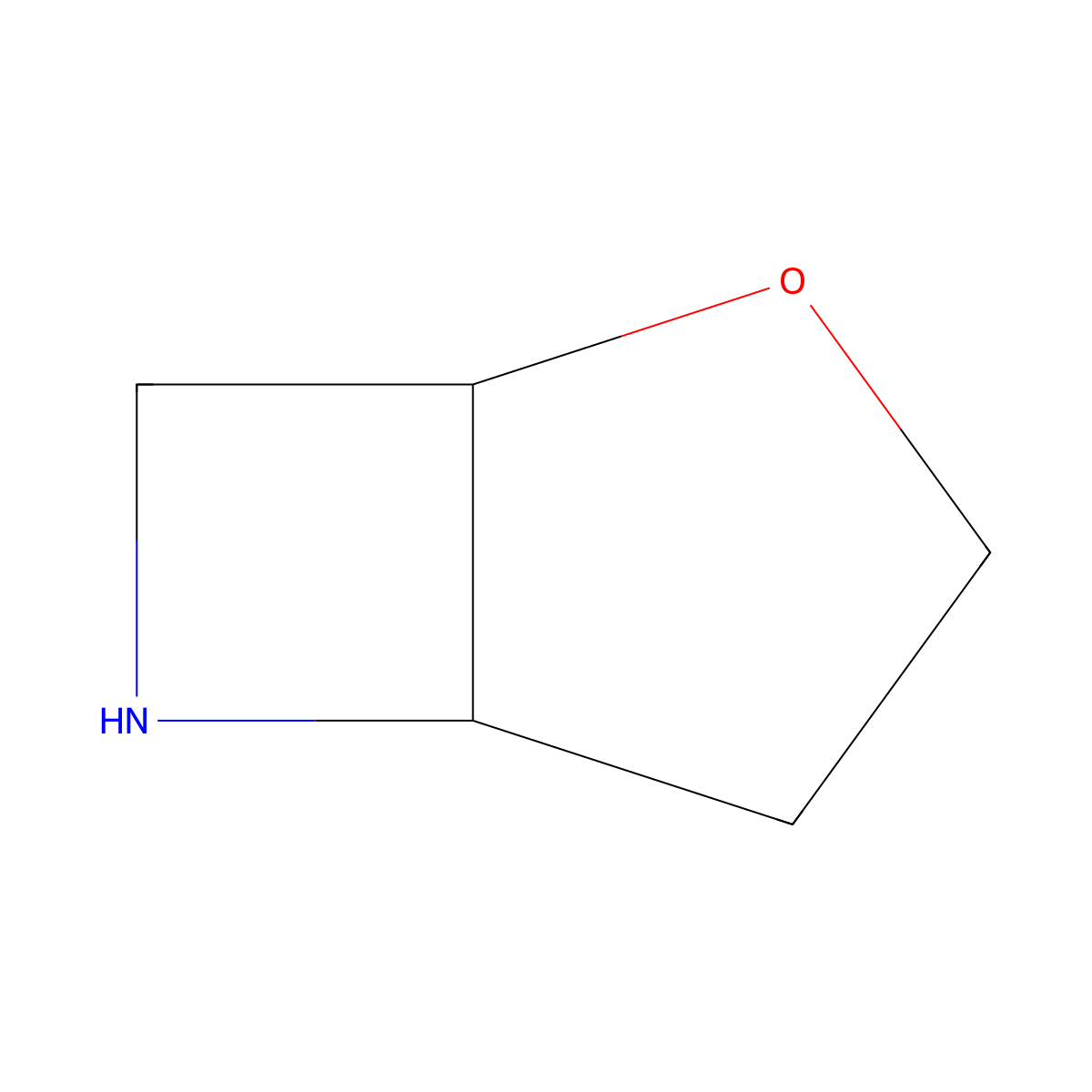 rac-(1R,5R)-2-oxa-6-azabicyclo[3.2.0]heptane molecular structure, CAS 1314391-95-1