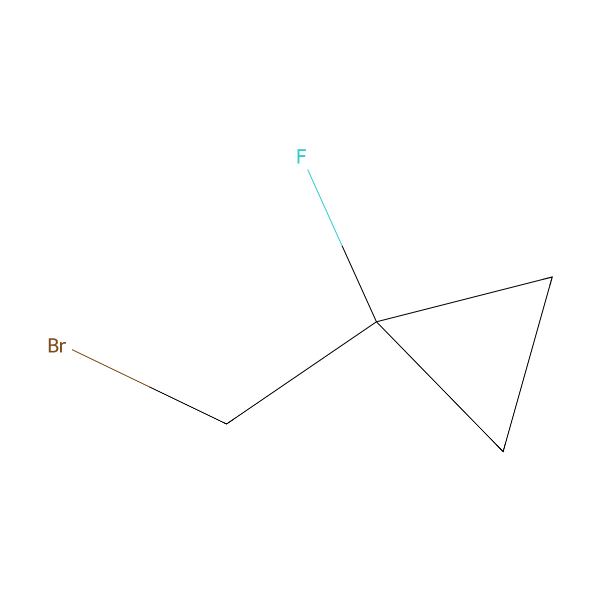 1-(Bromomethyl)-1-fluorocyclopropane molecular structure, CAS 1314394-62-1