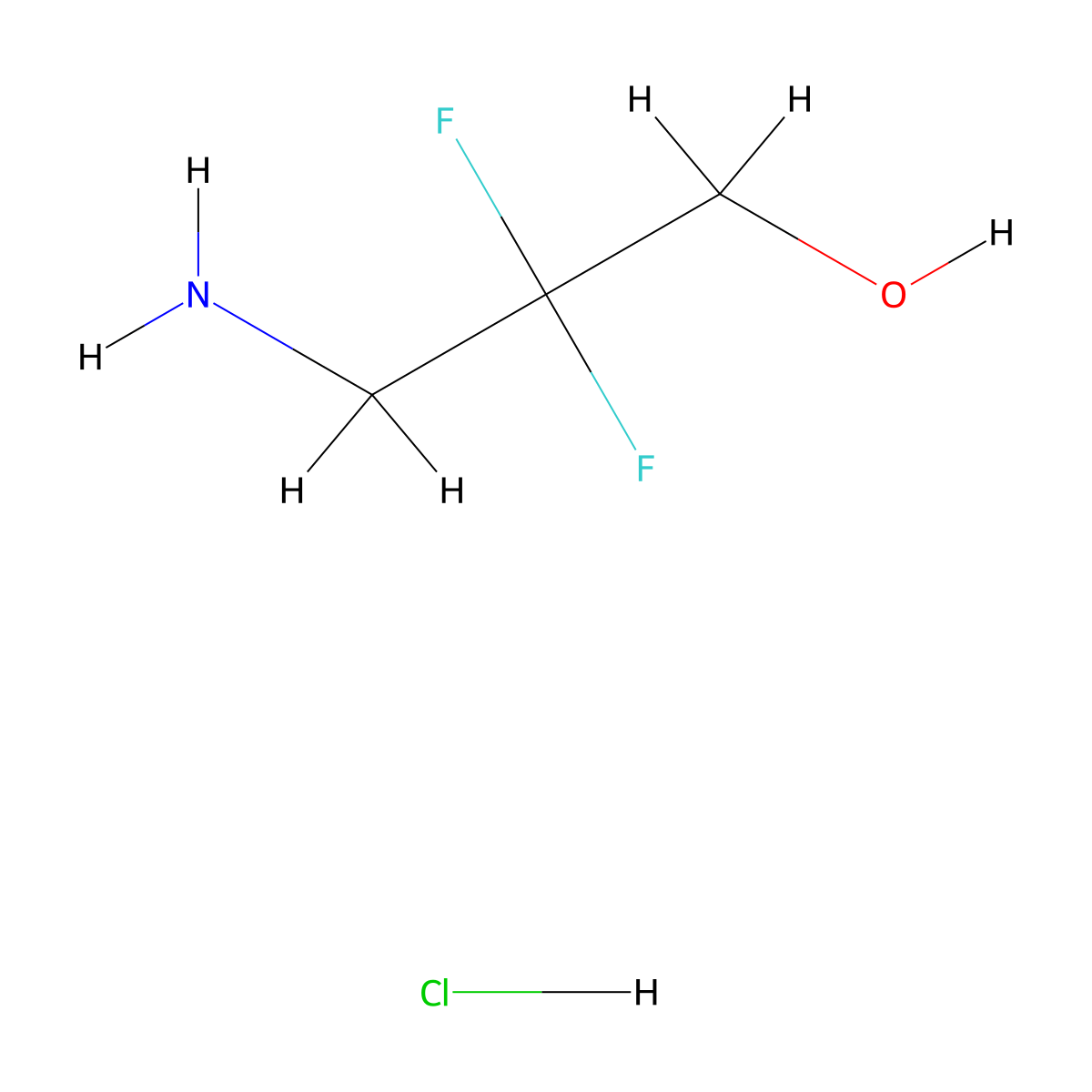 3-Amino-2,2-difluoropropan-1-ol hydrochloride molecular structure, CAS 1314395-95-3