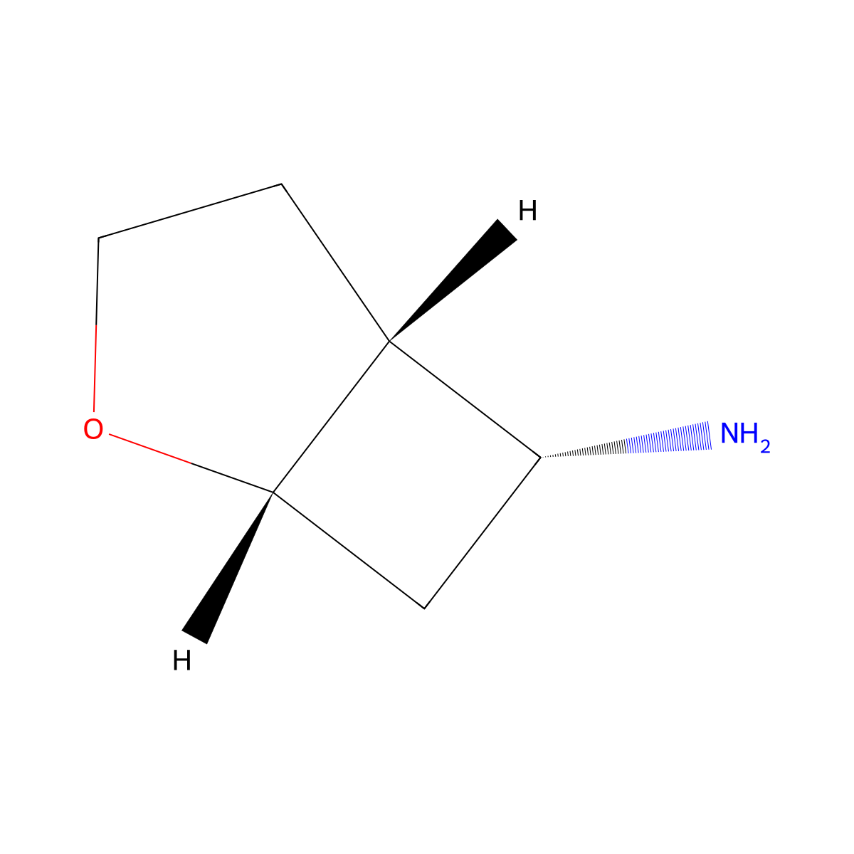 2-Oxabicyclo[3.2.0]heptan-6-amine, (1R,5S,6S)-rel- molecular structure, CAS 1314397-72-2
