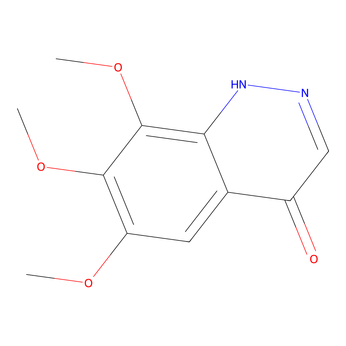 6,7,8-Trimethoxycinnolin-4-ol molecular structure, CAS 1314399-89-7