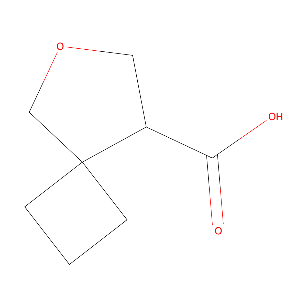 6-Oxaspiro(3.4)octane-8-carboxylic acid molecular structure, CAS 1314400-27-5