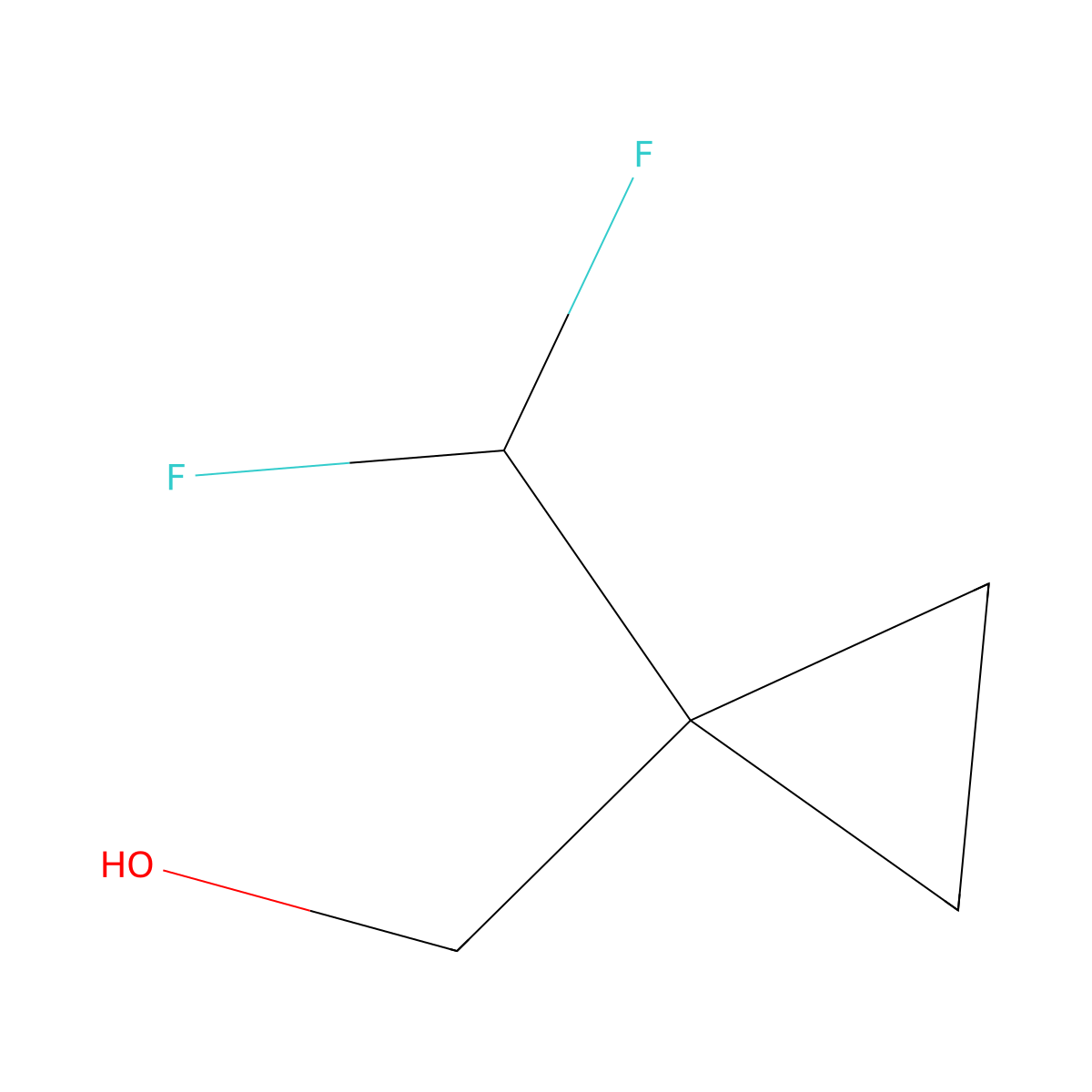 (1-(Difluoromethyl)cyclopropyl)methanol molecular structure, CAS 1314402-08-8