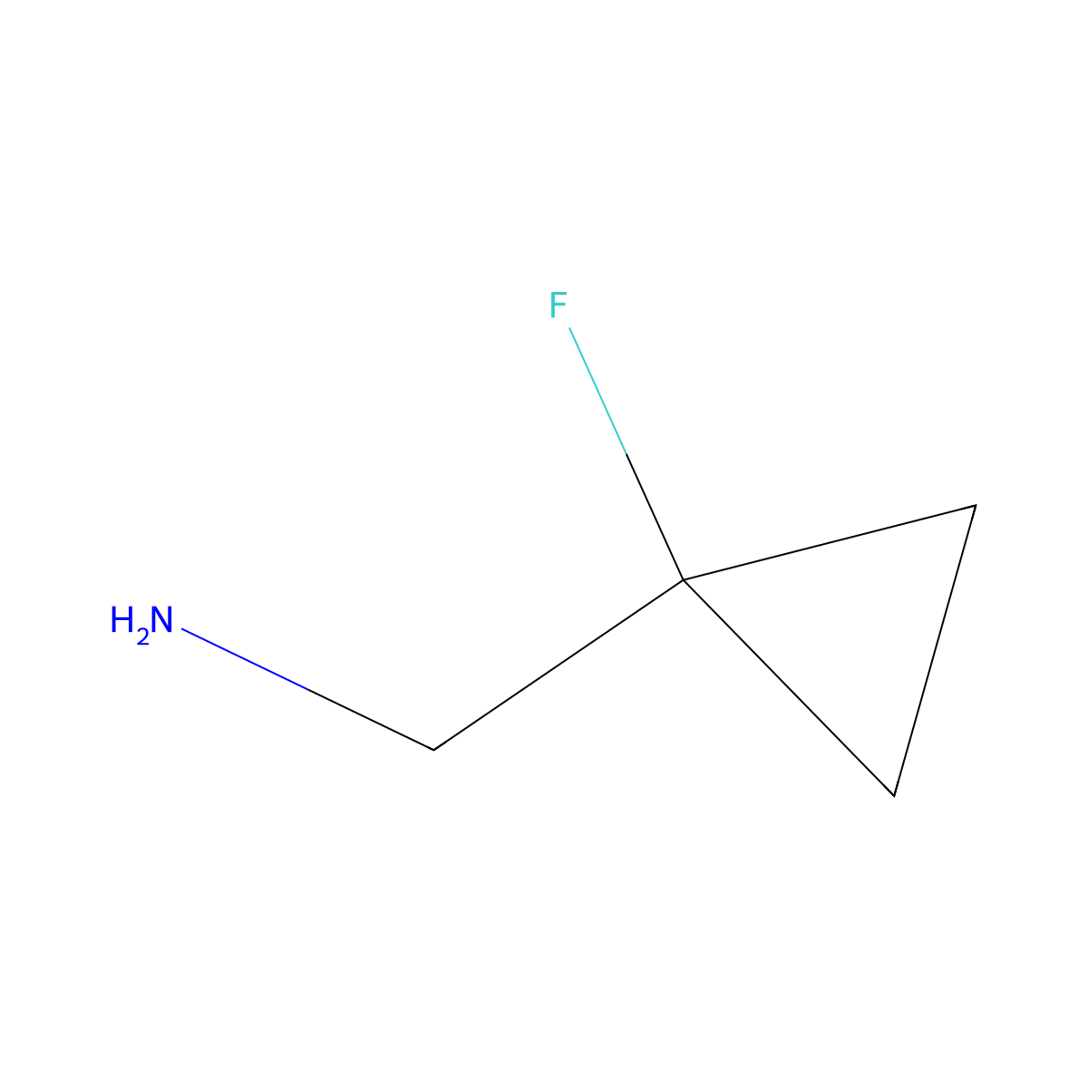 (1-Fluorocyclopropyl)methanamine molecular structure, CAS 1314402-09-9