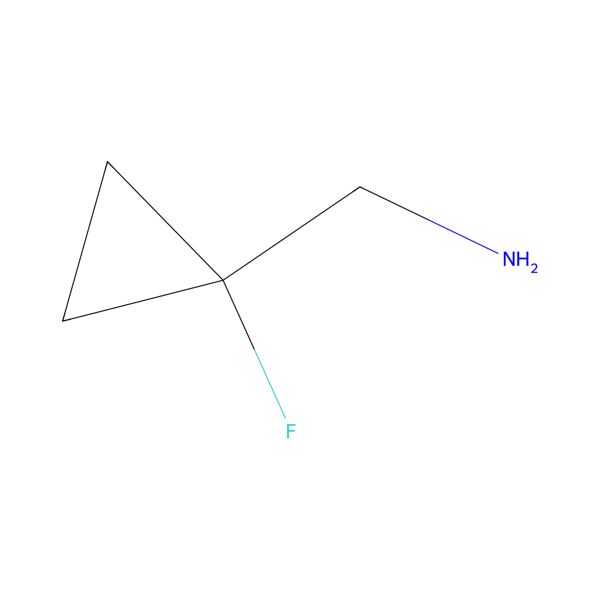 (1-Fluorocyclopropyl)methanamine molecular structure, CAS 1314402-09-9