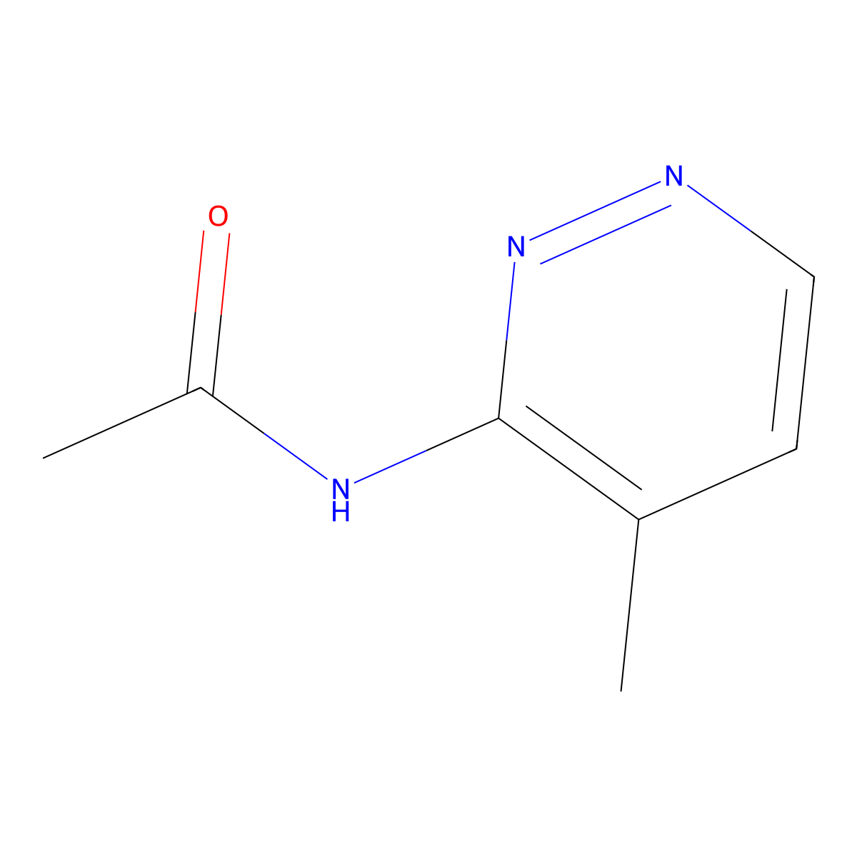 N-(4-methylpyridazin-3-yl)acetamide molecular structure, CAS 1314406-37-5